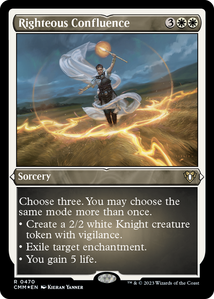 Righteous Confluence (Foil Etched) [Commander Masters] | Good Games Cannington
