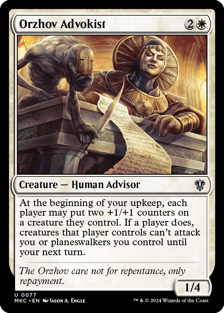 Orzhov Advokist [Murders at Karlov Manor Commander] | Good Games Cannington