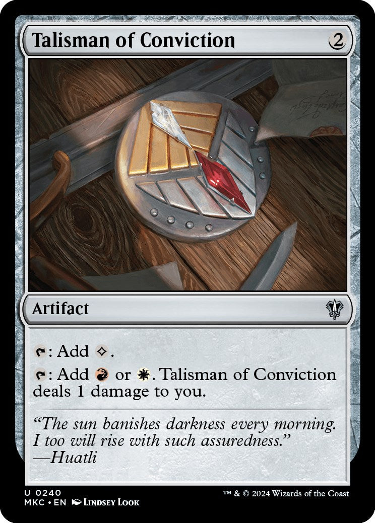 Talisman of Conviction [Murders at Karlov Manor Commander] | Good Games Cannington