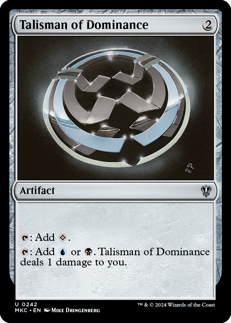 Talisman of Dominance [Murders at Karlov Manor Commander] | Good Games Cannington