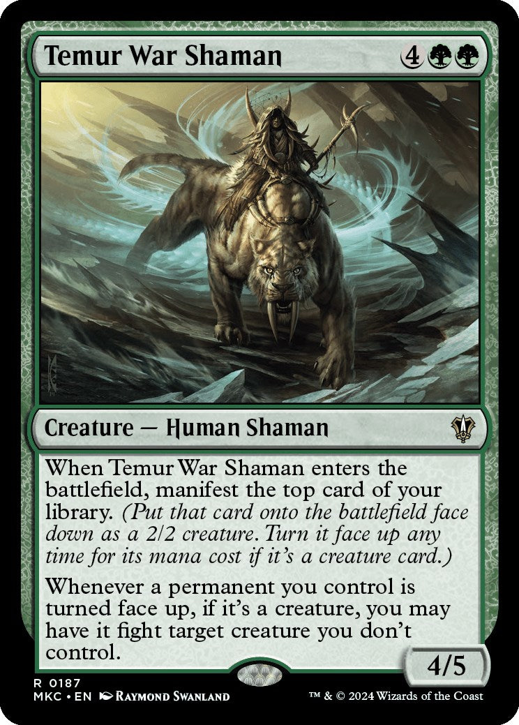 Temur War Shaman [Murders at Karlov Manor Commander] | Good Games Cannington