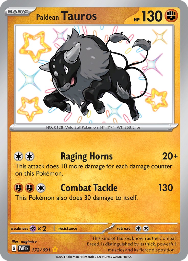 Paldean Tauros (172/091) [Scarlet & Violet: Paldean Fates] | Good Games Cannington
