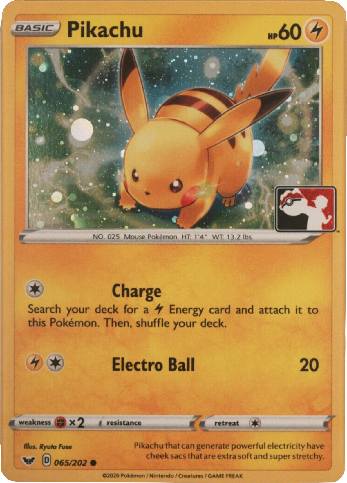 Pikachu (065/202) (Cosmos Holo) [League & Championship Cards] | Good Games Cannington