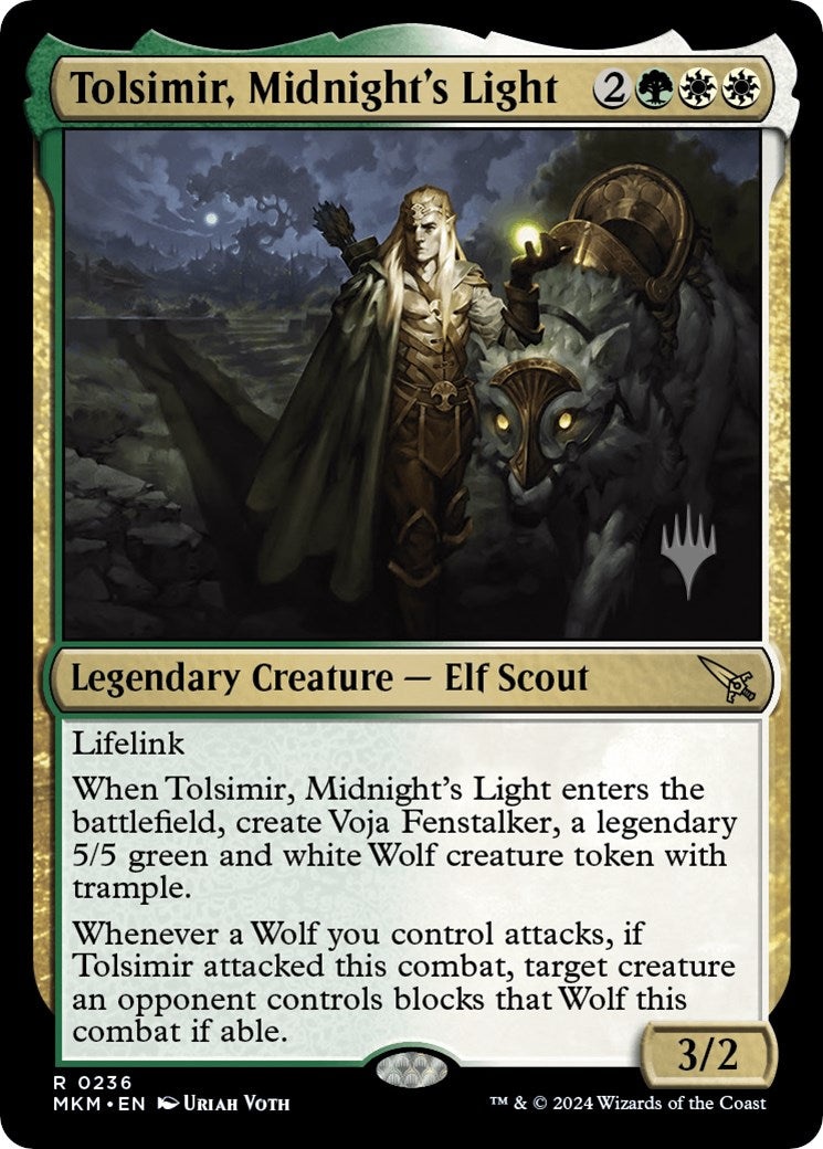 Tolsimir, Midnight's Light (Promo Pack) [Murders at Karlov Manor Promos] | Good Games Cannington