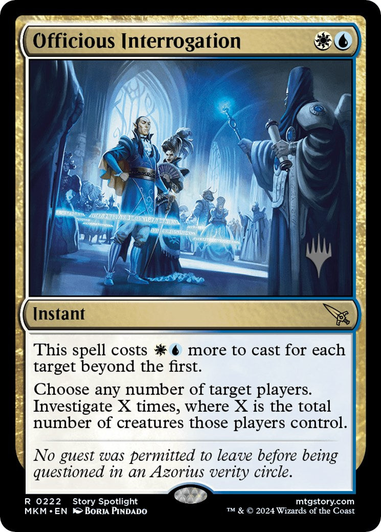 Officious Interrogation (Promo Pack) [Murders at Karlov Manor Promos] | Good Games Cannington