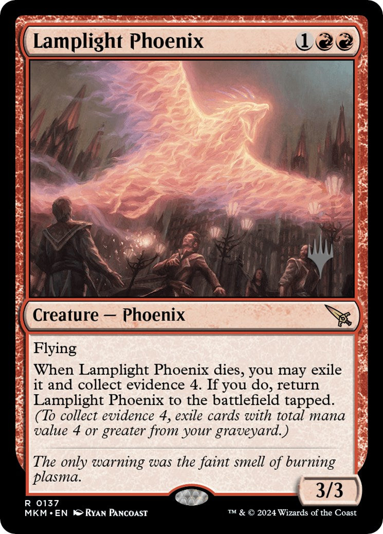 Lamplight Phoenix (Promo Pack) [Murders at Karlov Manor Promos] | Good Games Cannington