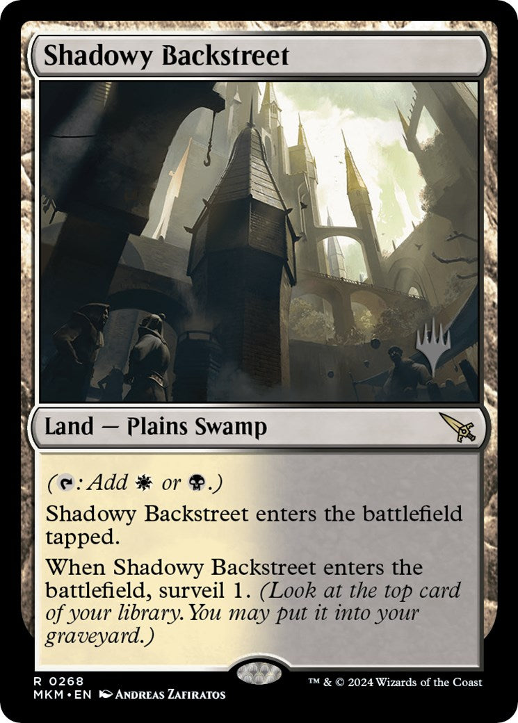 Shadowy Backstreet (Promo Pack) [Murders at Karlov Manor Promos] | Good Games Cannington