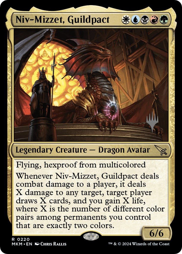 Niv-Mizzet, Guildpact (Promo Pack) [Murders at Karlov Manor Promos] | Good Games Cannington