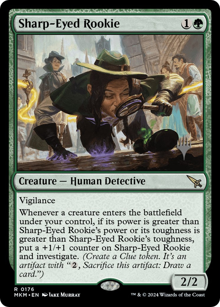 Sharp-Eyed Rookie (Promo Pack) [Murders at Karlov Manor Promos] | Good Games Cannington