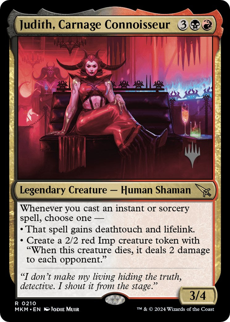 Judith, Carnage Connoisseur (Promo Pack) [Murders at Karlov Manor Promos] | Good Games Cannington