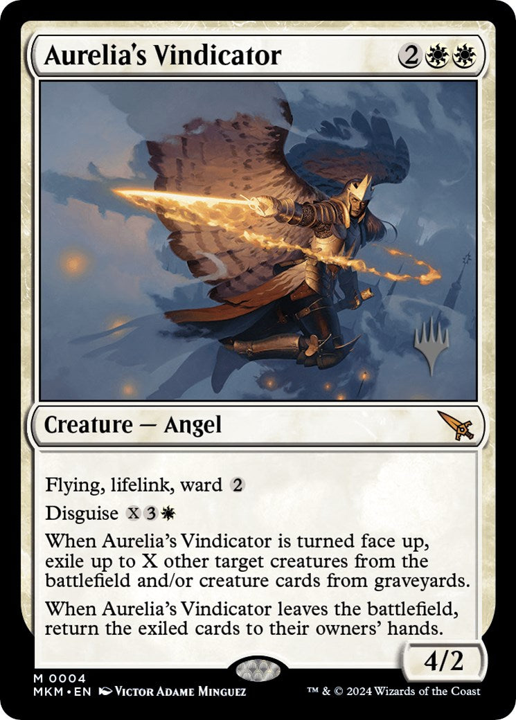 Aurelia's Vindicator (Promo Pack) [Murders at Karlov Manor Promos] | Good Games Cannington