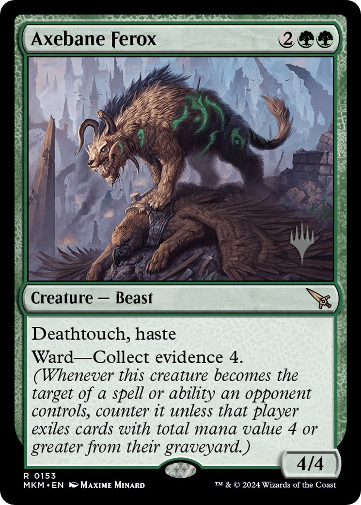 Axebane Ferox (Promo Pack) [Murders at Karlov Manor Promos] | Good Games Cannington