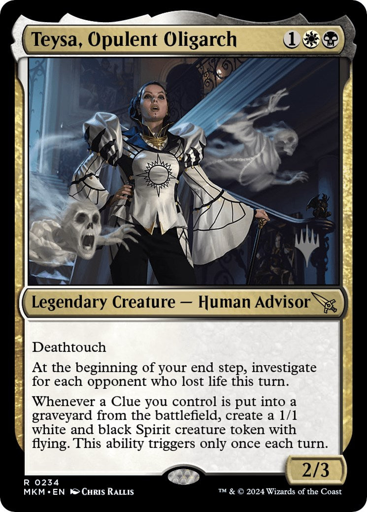 Teysa, Opulent Oligarch (Promo Pack) [Murders at Karlov Manor Promos] | Good Games Cannington