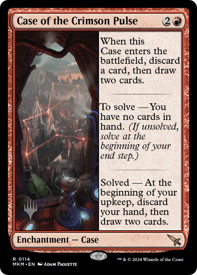 Case of the Crimson Pulse (Promo Pack) [Murders at Karlov Manor Promos] | Good Games Cannington