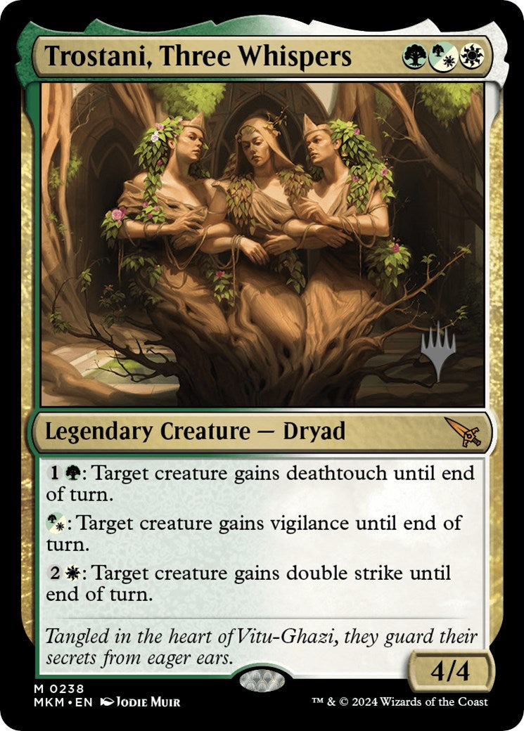 Trostani, Three Whispers (Promo Pack) [Murders at Karlov Manor Promos] | Good Games Cannington