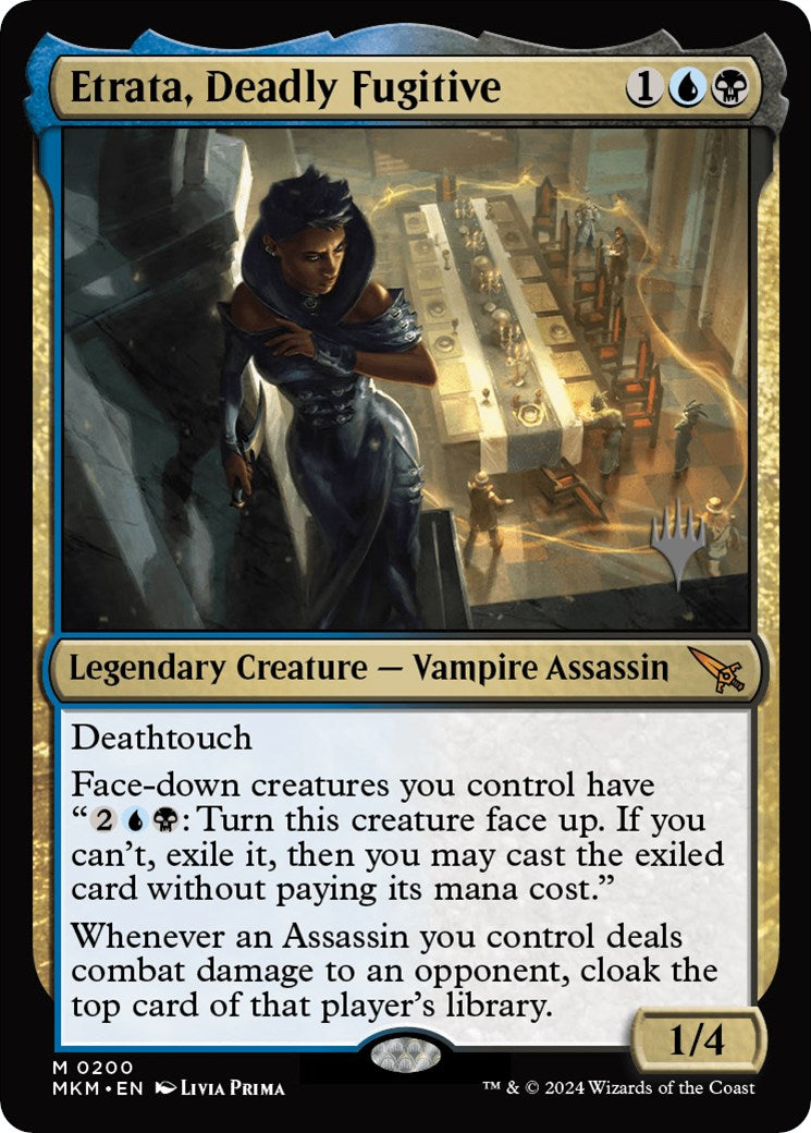 Etrata, Deadly Fugitive (Promo Pack) [Murders at Karlov Manor Promos] | Good Games Cannington