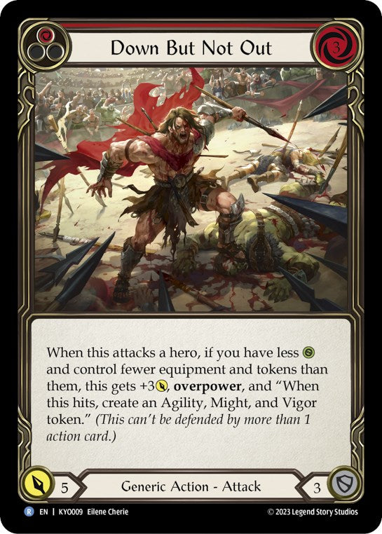 Down But Not Out (Red) [KYO009] (Heavy Hitters Kayo Blitz Deck) | Good Games Cannington