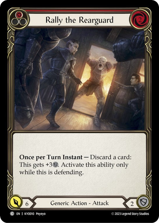 Rally the Rearguard (Red) [KYO010] (Heavy Hitters Kayo Blitz Deck) | Good Games Cannington