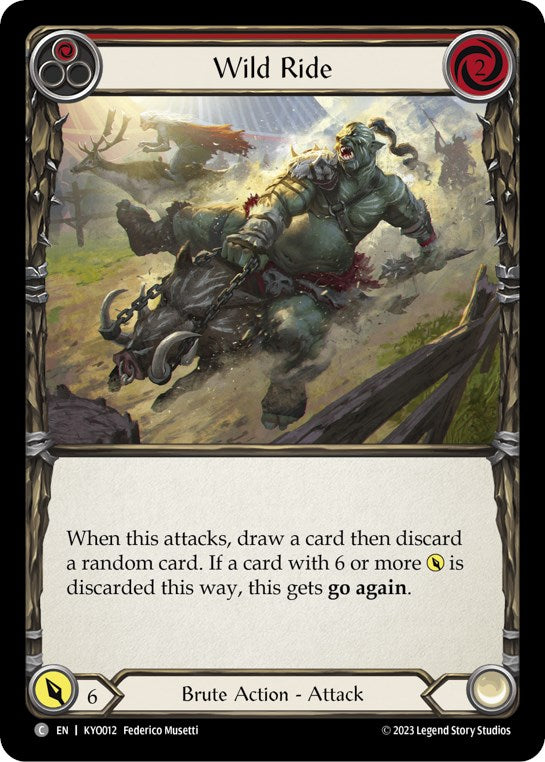 Wild Ride (Red) [KYO012] (Heavy Hitters Kayo Blitz Deck) | Good Games Cannington