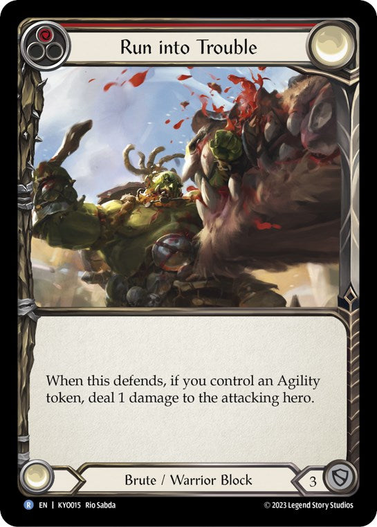 Run into Trouble (Red) [KYO015] (Heavy Hitters Kayo Blitz Deck) | Good Games Cannington