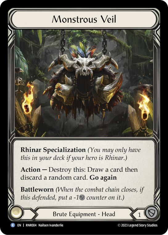 Monstrous Veil [RNR004] (Rhinar Hero Deck) | Good Games Cannington