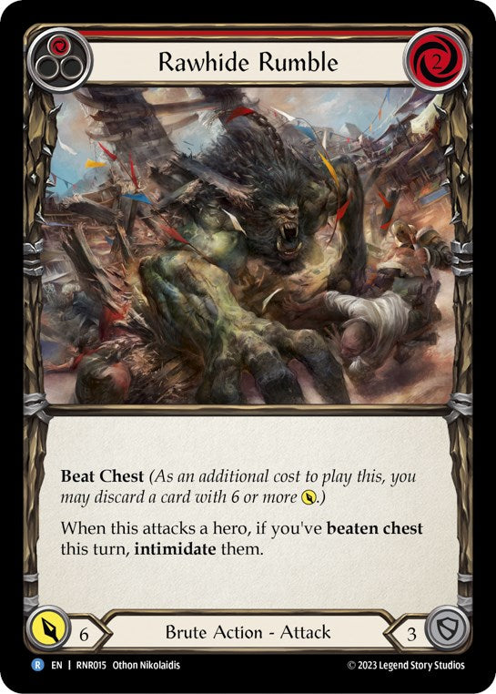 Rawhide Rumble (Red) [RNR015] (Rhinar Hero Deck) | Good Games Cannington