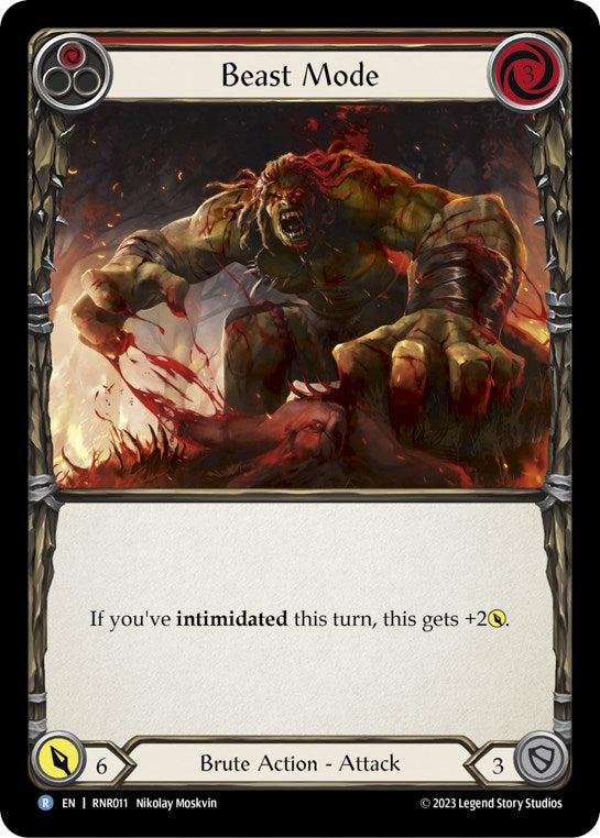 Beast Mode (Red) [RNR011] (Rhinar Hero Deck) | Good Games Cannington