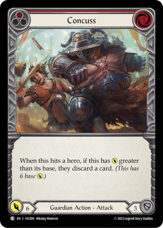 Concuss (Red) [VIC009] (Heavy Hitters Victor Blitz Deck) | Good Games Cannington