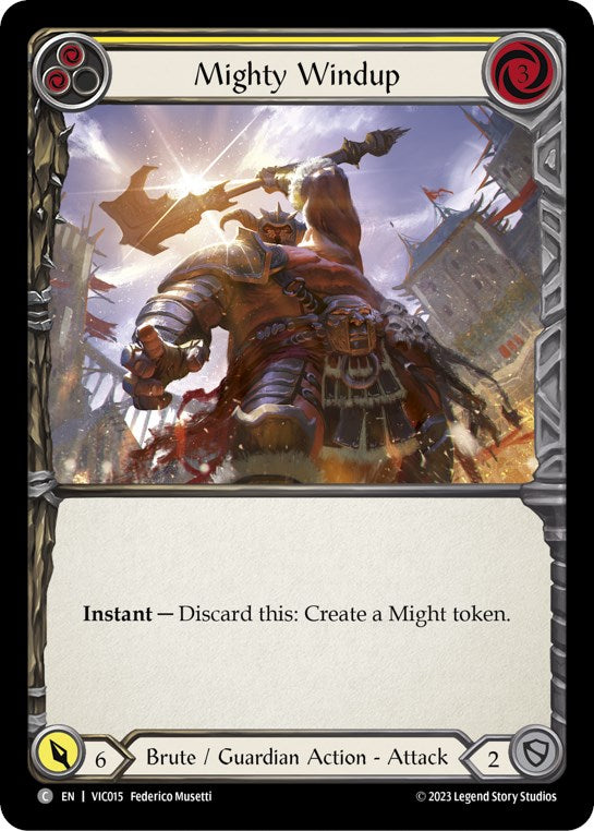 Mighty Windup (Yellow) [VIC015] (Heavy Hitters Victor Blitz Deck) | Good Games Cannington
