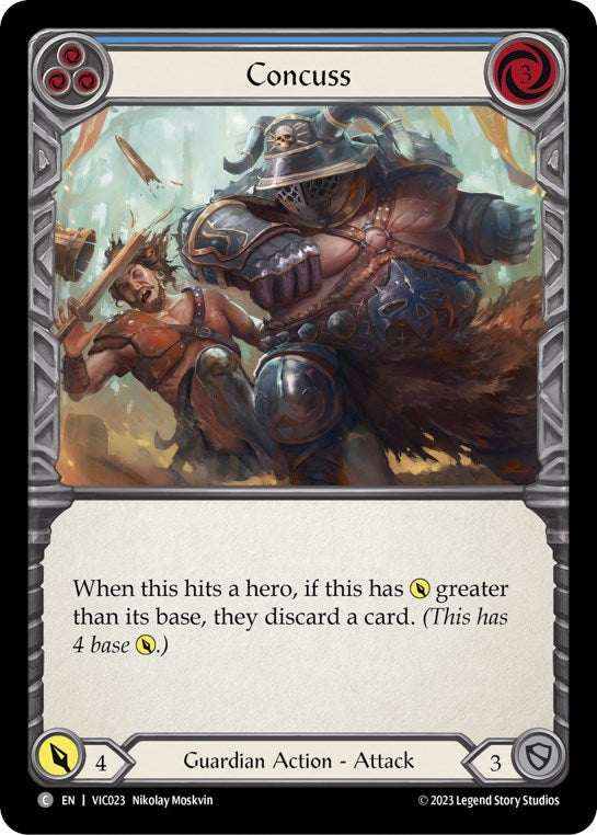Concuss (Blue) [VIC023] (Heavy Hitters Victor Blitz Deck) | Good Games Cannington