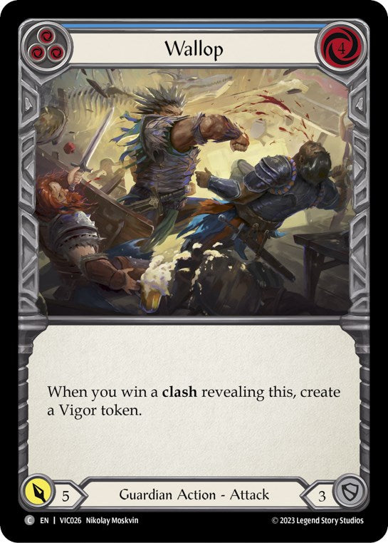 Wallop (Blue) [VIC026] (Heavy Hitters Victor Blitz Deck) | Good Games Cannington