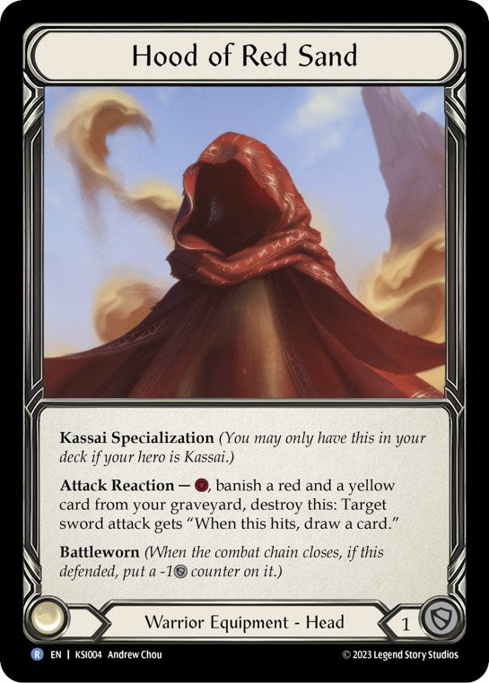 Hood of the Red Sand [KSI004] (Heavy Hitters Kassai Blitz Deck) | Good Games Cannington