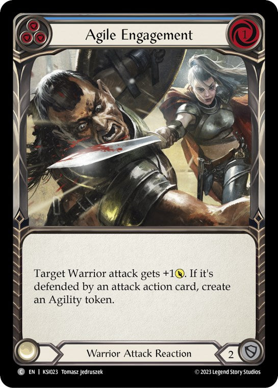 Agile Engagement (Blue) [KSI023] (Heavy Hitters Kassai Blitz Deck) | Good Games Cannington