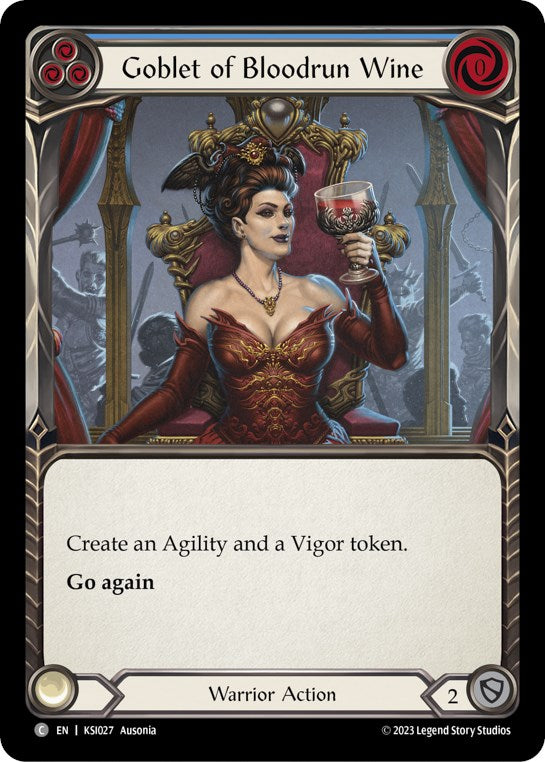 Goblet of Bloodrun Wine (Blue) [KSI027] (Heavy Hitters Kassai Blitz Deck) | Good Games Cannington