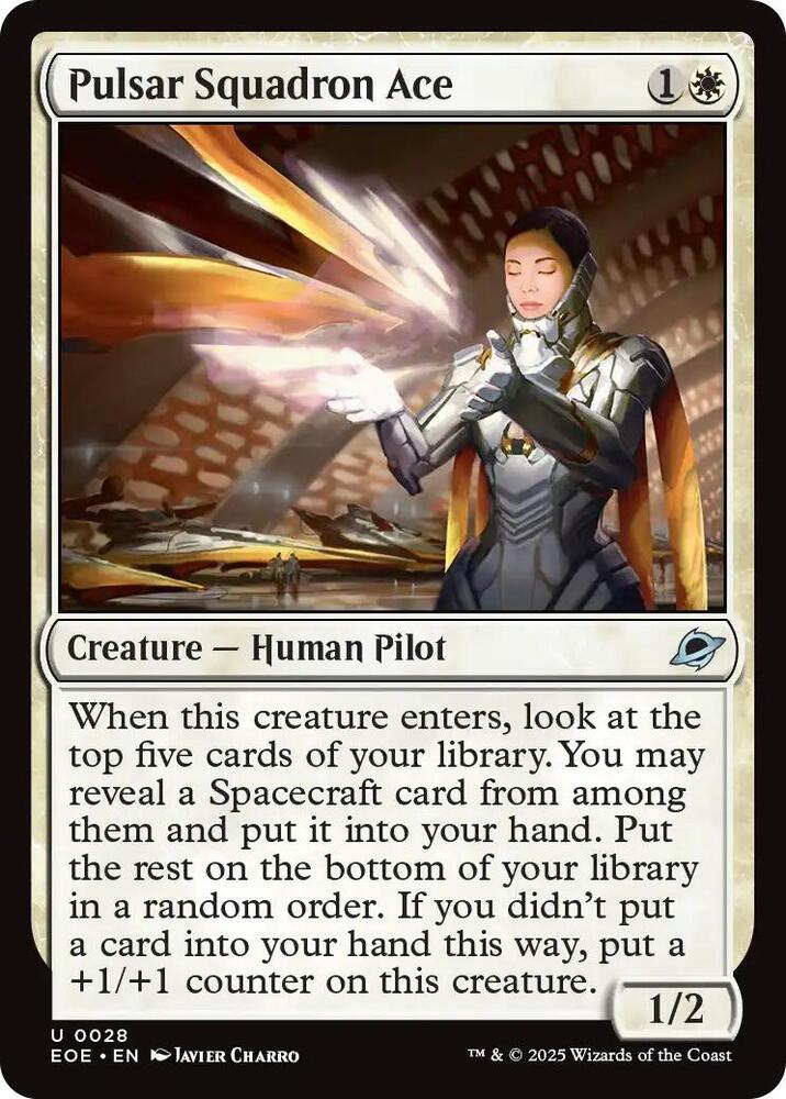 Pulsar Squadron Ace 28 (Edge of Eternities)  - Foil | Good Games Cannington