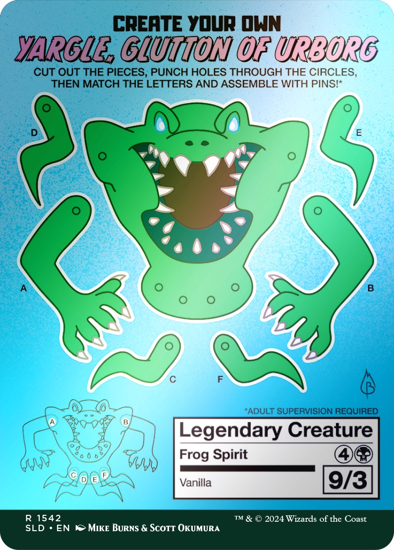 Yargle, Glutton of Urborg (Rainbow Foil) [Secret Lair Drop Series] | Good Games Cannington