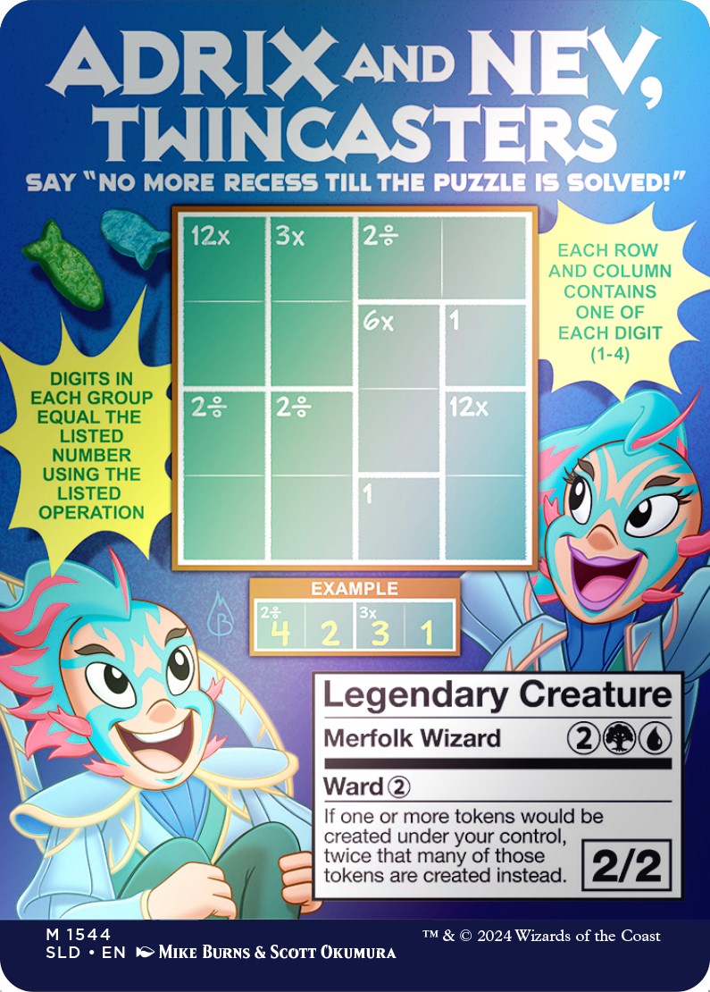 Adrix and Nev, Twincasters (Rainbow Foil) [Secret Lair Drop Series] | Good Games Cannington