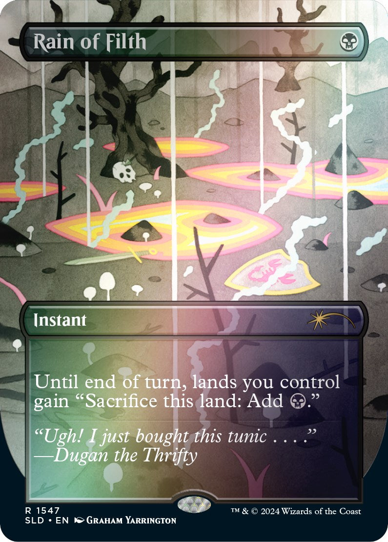 Rain of Filth (Rainbow Foil) [Secret Lair Drop Series] | Good Games Cannington