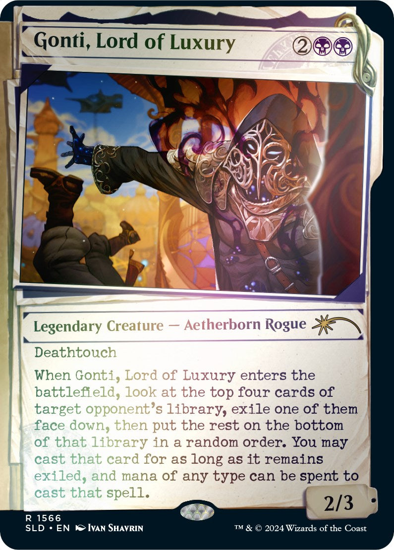 Gonti, Lord of Luxury (Rainbow Foil) [Secret Lair Drop Series] | Good Games Cannington