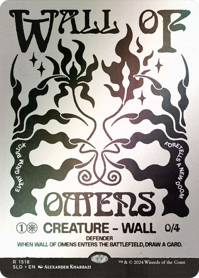 Wall of Omens (Rainbow Foil) [Secret Lair Drop Series] | Good Games Cannington