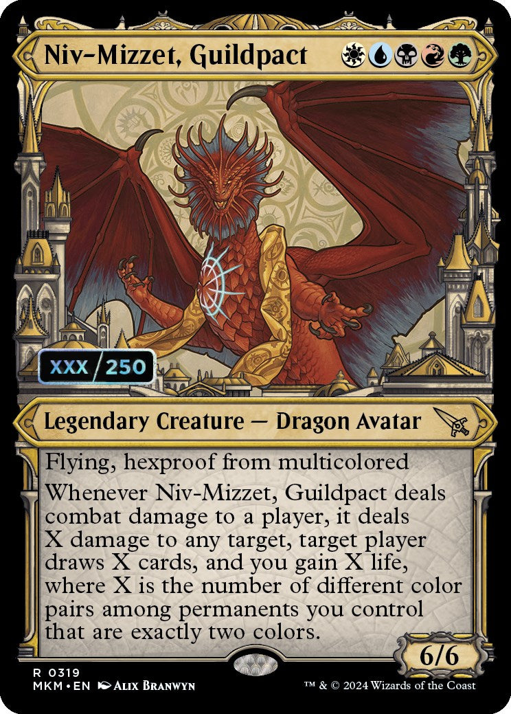 Niv-Mizzet, Guildpact (Serialized) [Murders at Karlov Manor] | Good Games Cannington