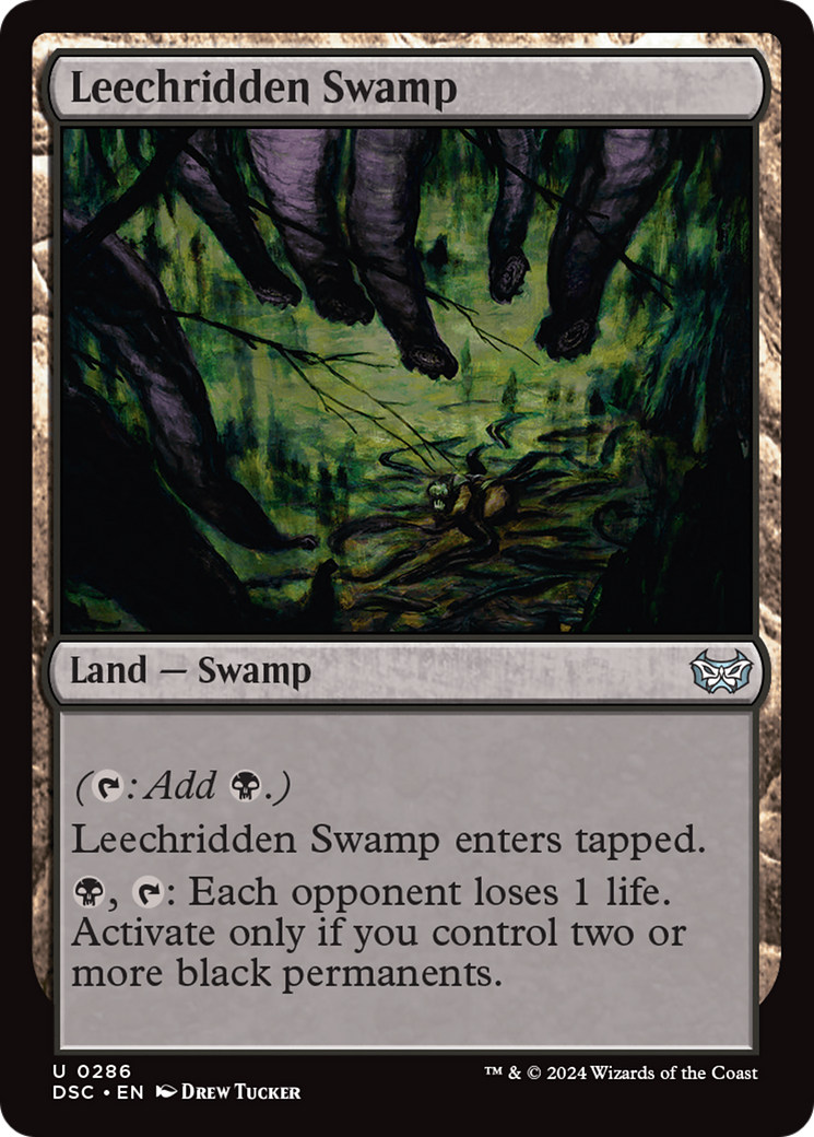 Leechridden Swamp [Duskmourn: House of Horror Commander] | Good Games Cannington