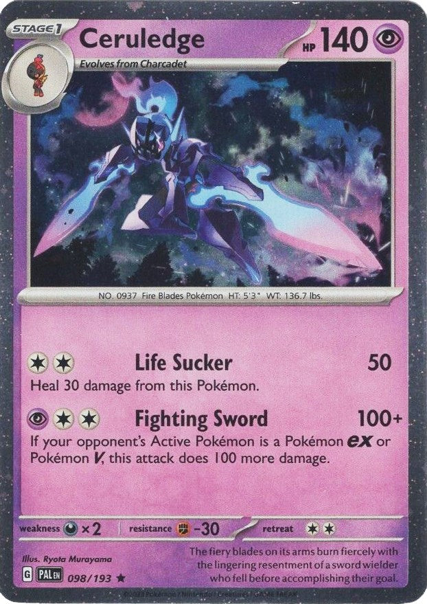 Ceruledge (098/193) (Cosmos Holo) [Scarlet & Violet: Paldea Evolved] | Good Games Cannington