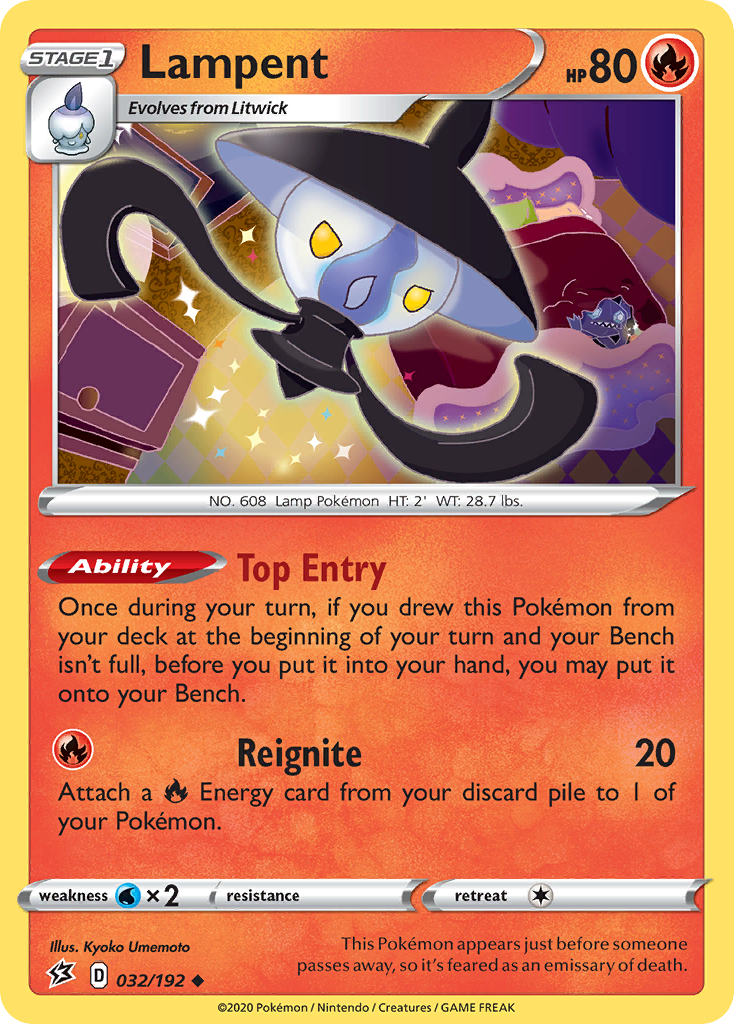 Lampent (032/192) [Sword & Shield: Rebel Clash] | Good Games Cannington