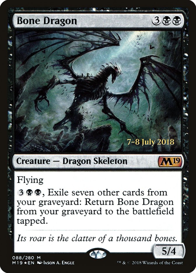 Bone Dragon [Core Set 2019 Prerelease Promos] | Good Games Cannington