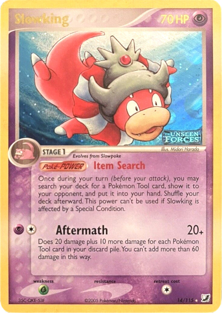 Slowking (14/115) (Stamped) [EX: Unseen Forces] | Good Games Cannington