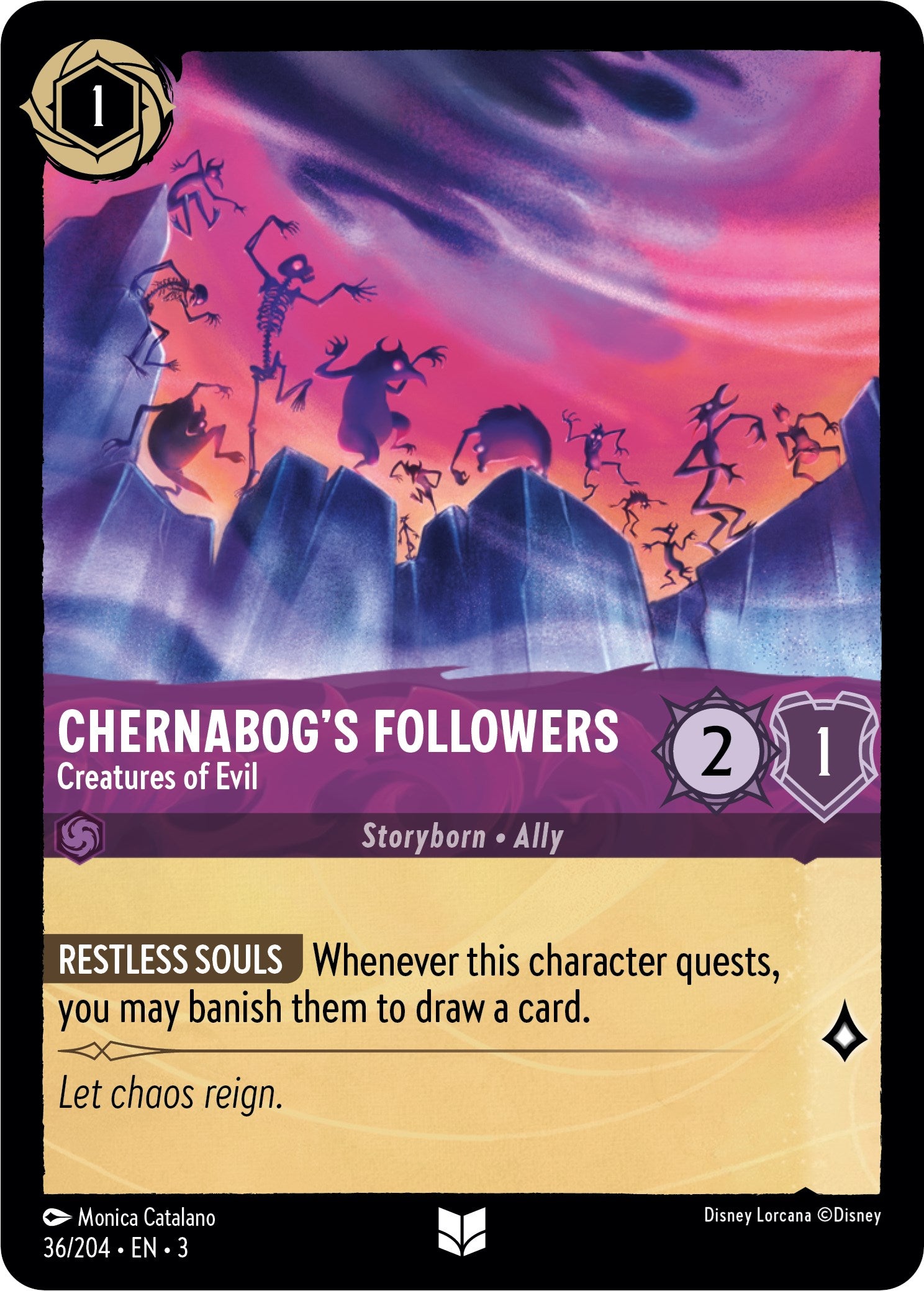 Chernabog's Followers - Creatures of Evil (36/204) [Into the Inklands] | Good Games Cannington