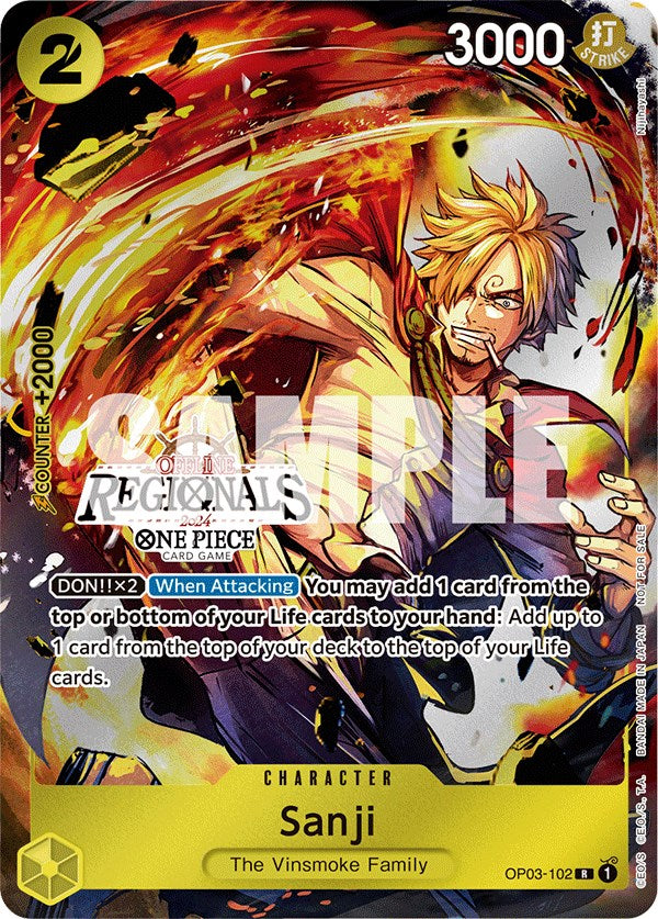 Sanji (Offline Regional 2024) [Participant] [One Piece Promotion Cards] | Good Games Cannington