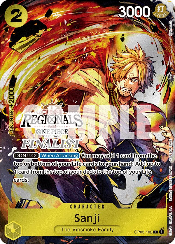 Sanji (Offline Regional 2024) [Finalist] [One Piece Promotion Cards] | Good Games Cannington
