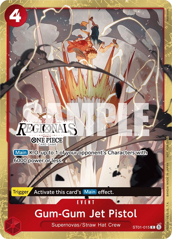 Gum-Gum Jet Pistol (Online Regional 2024) [Participant] [One Piece Promotion Cards] | Good Games Cannington